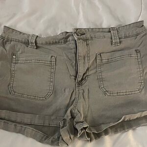 Casual Gray Women's Cargo Shorts